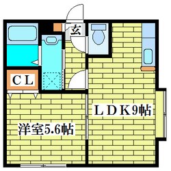 クレセール清田の物件間取画像